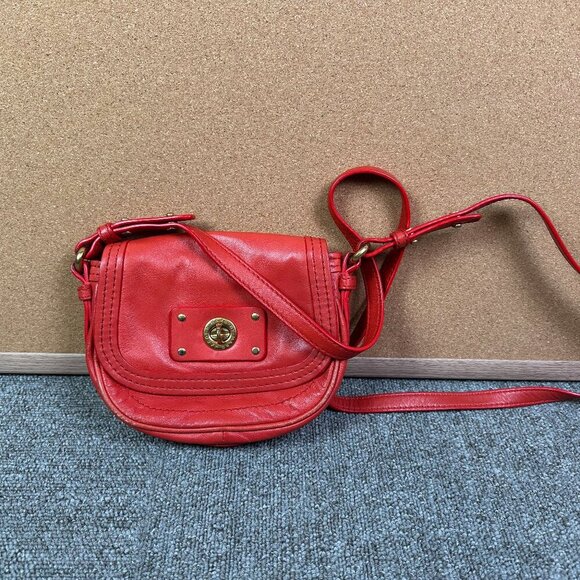 Marc Jacobs Handbags - Marc by Marc Jacobs Vintage Bright Red Minimalist Leather Crossbody Purse